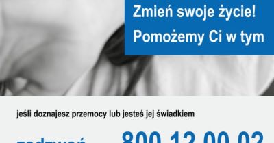 Darmowa całodobowa pomoc Niebieskiej Linii dla ofiar przemocy