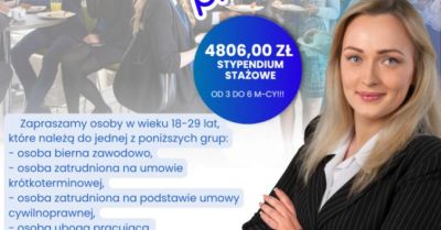 Młodzi mogą zdobyć staż, a firmy refundację